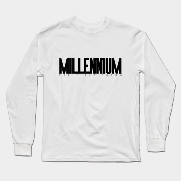 Millennium (Black) Long Sleeve T-Shirt by pinemach